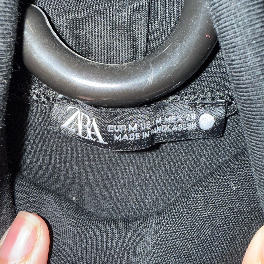 Zara Black Long Sleeve Turtleneck Top - Picture 3 of 3